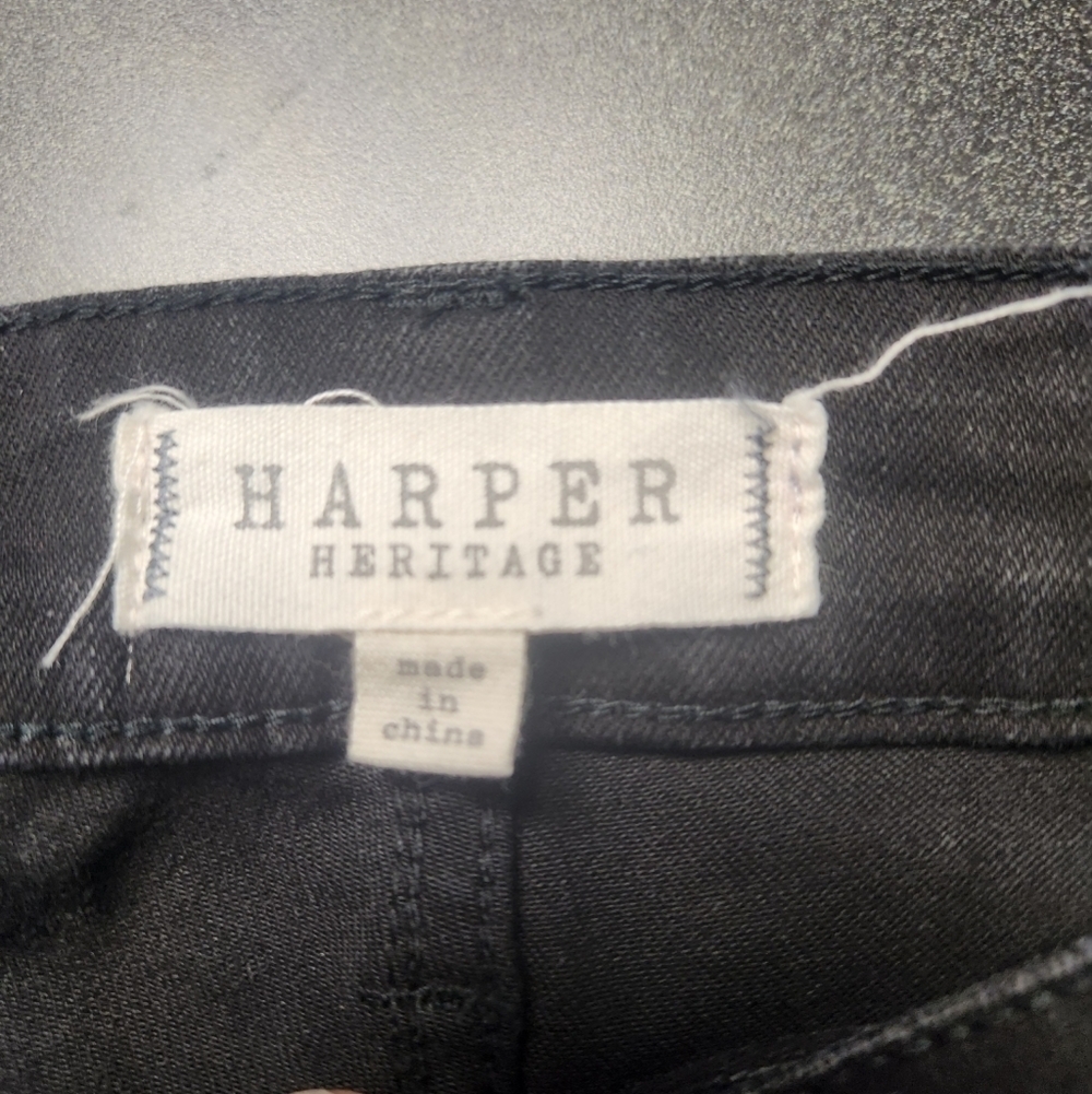 Harper Heritage Mid Rise Flare Jeans Sz. 27 Black Jean - Picture 8 of 8